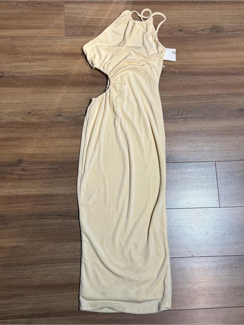 NWT Women’s Cream Cutout Maxi Dress